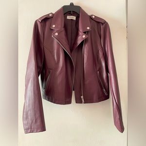 Charlotte Russe Faux Leather Moto Jacket
